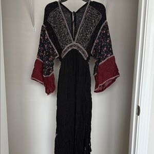 NWT Free People Black and Red Women's Dress